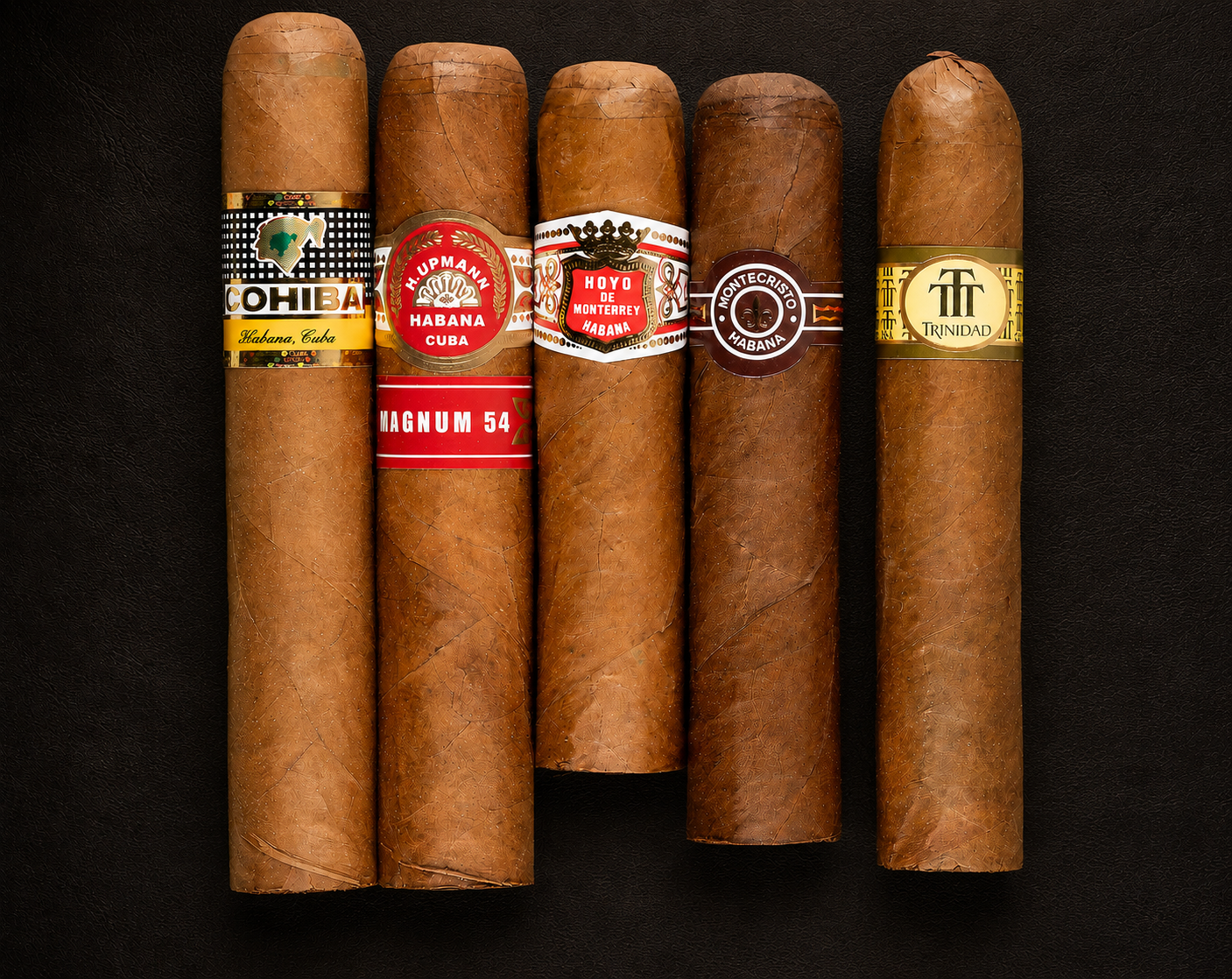 Five Cuban cigars